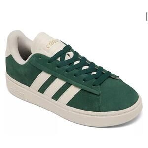 Adidas Grand Court Alpha Cloudfoam Green and White Sneakers, Size 8